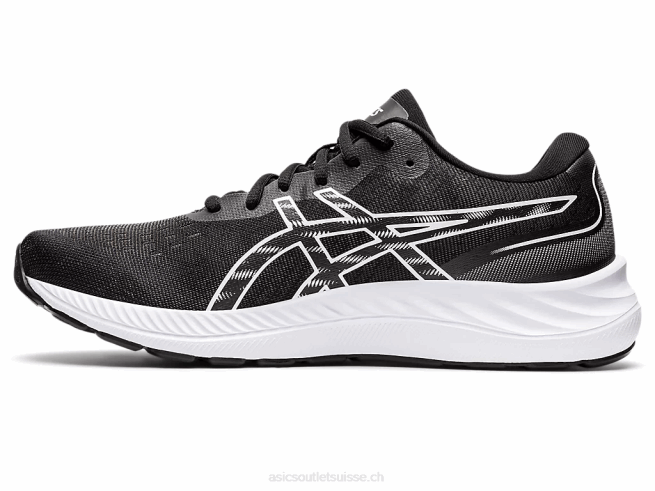 gel-exciter 9 extra large noir blanc Asics L6N0K1411