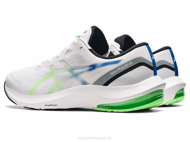 gel-impulsion 13 blanc/citron vert vif Asics L6N0K1727