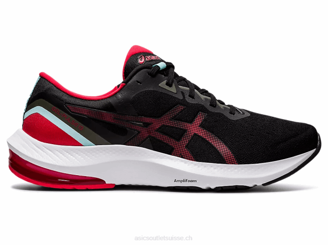 gel-impulsion 13 noir/rouge électrique Asics L6N0K1729