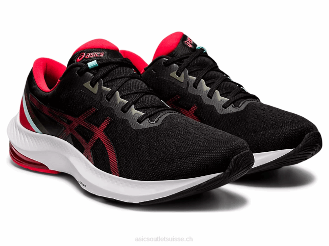 gel-impulsion 13 noir/rouge électrique Asics L6N0K1729