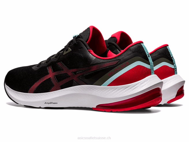 gel-impulsion 13 noir/rouge électrique Asics L6N0K1729