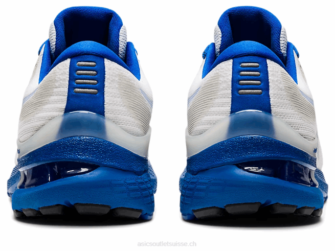 gel-kayano 28 blanc/bleu thon Asics L6N0K1199