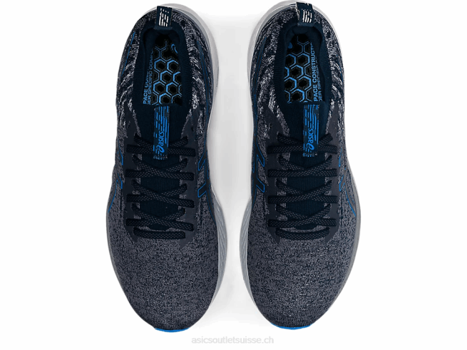 gel-kayano 28 mk gris porteur/bleu électrique Asics L6N0K1642