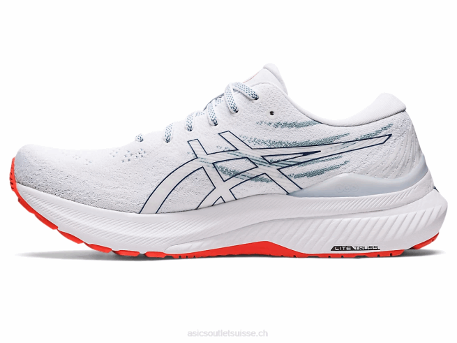 gel-kayano 29 blanc/océan profond Asics L6N0K1170