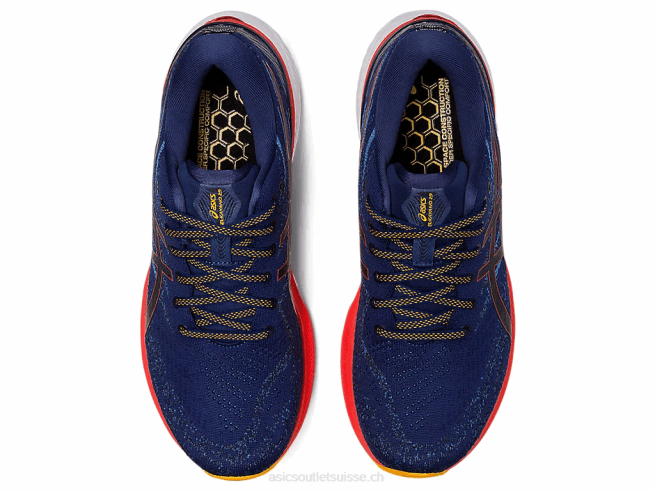 gel-kayano 29 extra large océan profond/tomate cerise Asics L6N0K1174