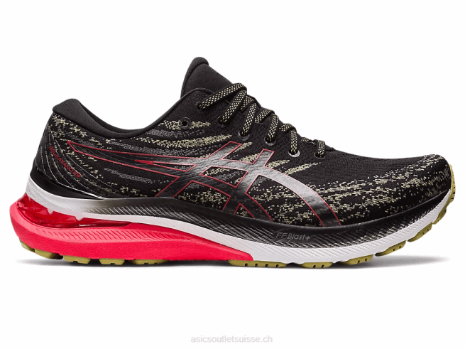 gel-kayano 29 large noir/rouge électrique Asics L6N0K429