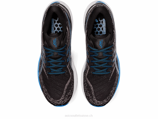 gel-kayano 29 noir/bleu électrique Asics L6N0K930