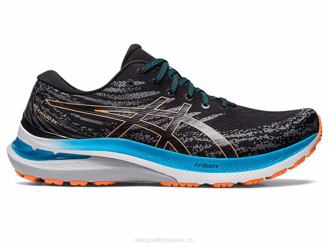 gel-kayano 29 noir/pêche soleil Asics L6N0K397