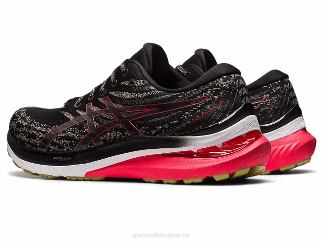 gel-kayano 29 noir/rouge électrique Asics L6N0K431