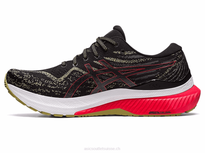 gel-kayano 29 noir/rouge électrique Asics L6N0K431