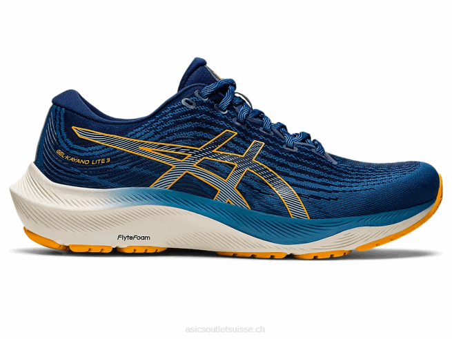 gel-kayano lite 3 azur/ambre Asics L6N0K796