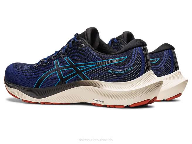 gel-kayano lite 3 bleu indigo/noir Asics L6N0K635