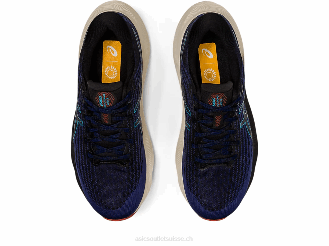 gel-kayano lite 3 bleu indigo/noir Asics L6N0K635