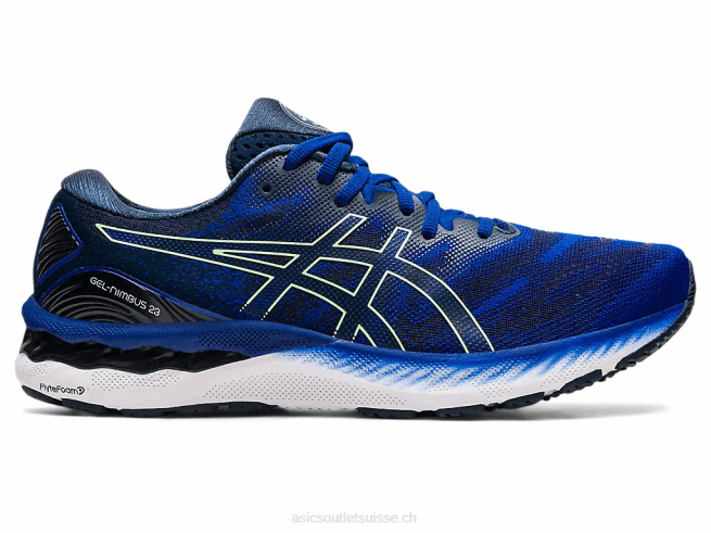 gel-nimbus 23 bleu monaco/citron vert vif Asics L6N0K1854