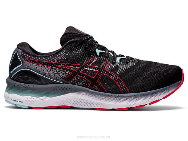 gel-nimbus 23 noir/rouge électrique Asics L6N0K1861
