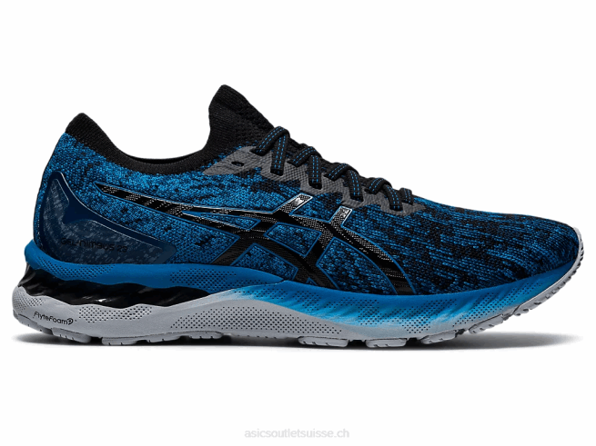 gel-nimbus 23 tricot reborn bleu/noir Asics L6N0K1895