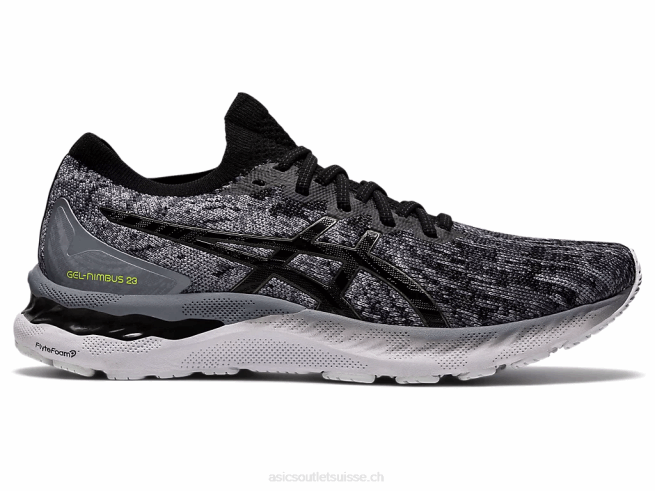 gel-nimbus 23 tricot tôle/noir Asics L6N0K1884