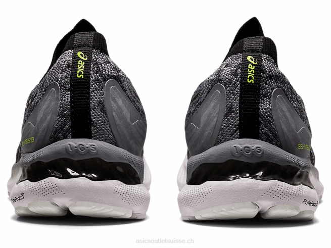 gel-nimbus 23 tricot tôle/noir Asics L6N0K1884