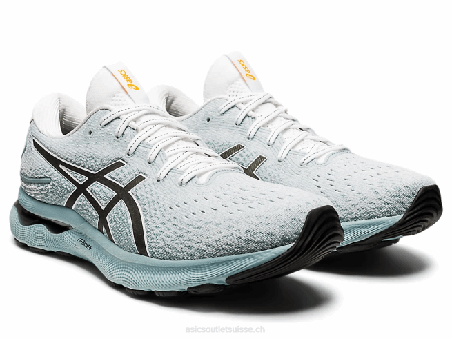gel-nimbus 24 acier clair/blanc Asics L6N0K1023