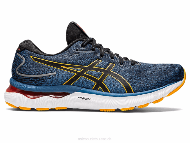 gel-nimbus 24 azur/ambre Asics L6N0K1025