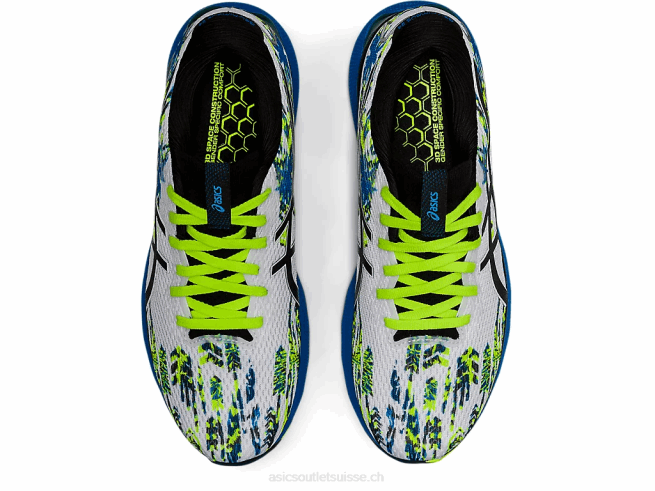 gel-nimbus 24 blanc noir Asics L6N0K1293