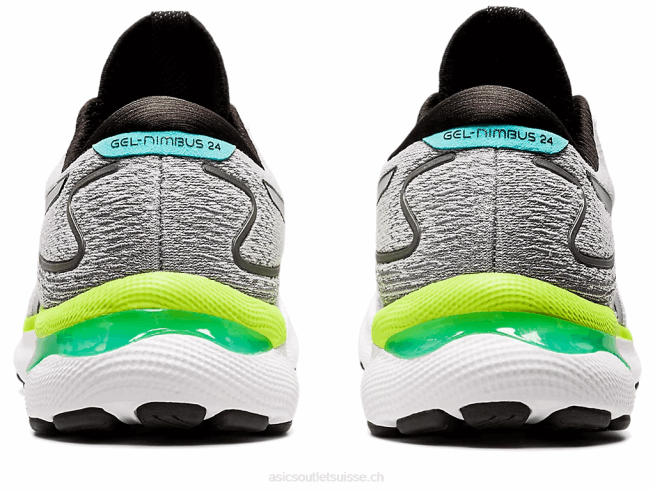 gel-nimbus 24 blanc noir Asics L6N0K1553