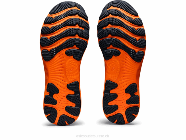 gel-nimbus 24 bleu français/orange vif Asics L6N0K1550