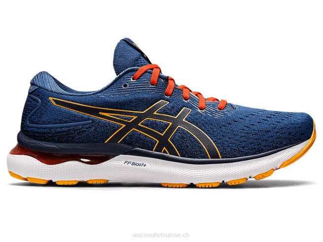 gel-nimbus 24 bleu nuit/agrumes Asics L6N0K1197