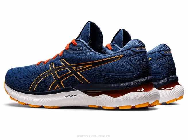 gel-nimbus 24 bleu nuit/agrumes Asics L6N0K1197