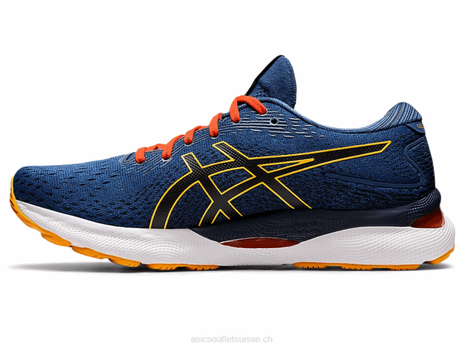 gel-nimbus 24 bleu nuit/agrumes Asics L6N0K1197