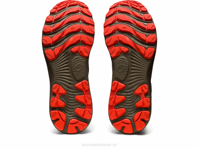 gel-nimbus 24 tr baignade nature/olive Asics L6N0K788