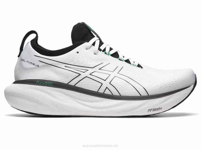 gel-nimbus 25 blanc noir Asics L6N0K180
