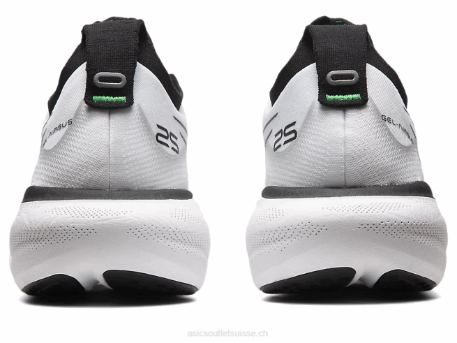 gel-nimbus 25 blanc noir Asics L6N0K180