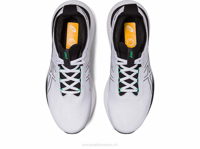 gel-nimbus 25 blanc noir Asics L6N0K180