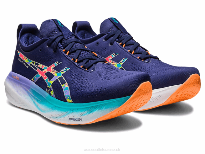 gel-nimbus 25 lite-show zeste de citron vert/spectacle léger Asics L6N0K343