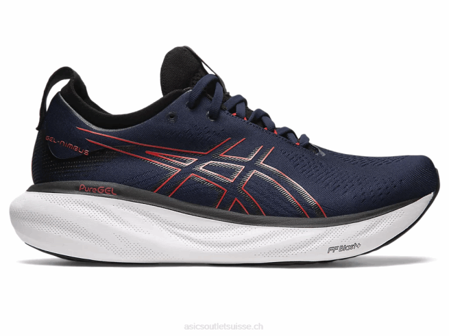 gel-nimbus 25 minuit/rouge électrique Asics L6N0K333