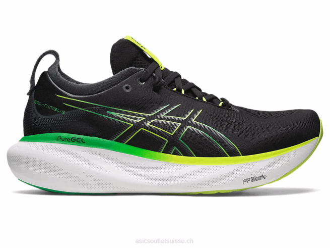 gel-nimbus 25 noir/zeste de citron vert Asics L6N0K339