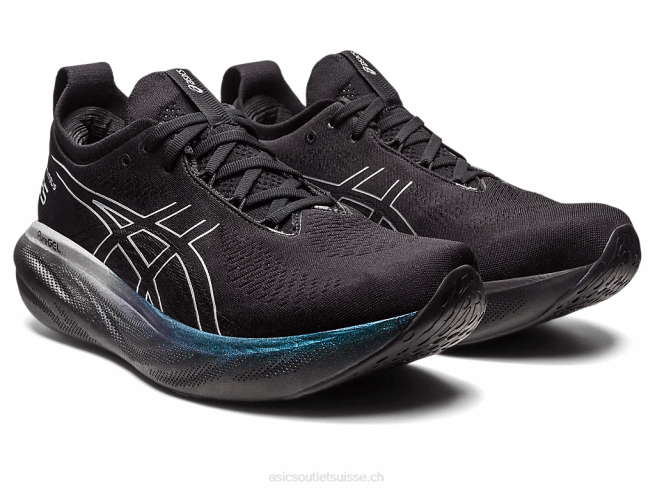 gel-nimbus 25 platine noir/argent pur Asics L6N0K342