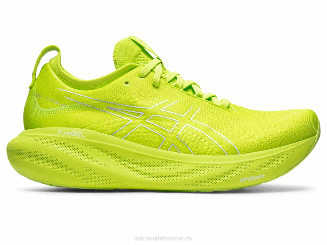 gel-nimbus 25 zeste de citron vert/blanc Asics L6N0K336