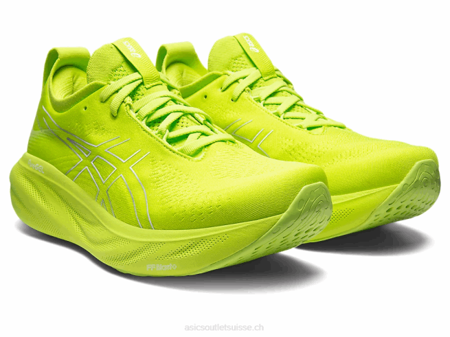 gel-nimbus 25 zeste de citron vert/blanc Asics L6N0K336