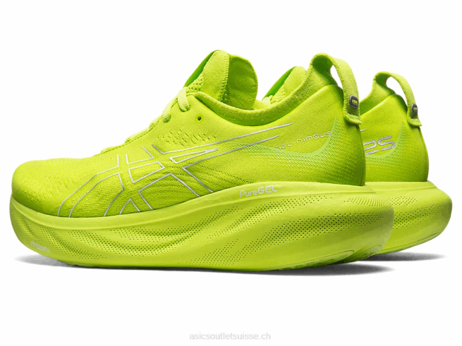 gel-nimbus 25 zeste de citron vert/blanc Asics L6N0K336