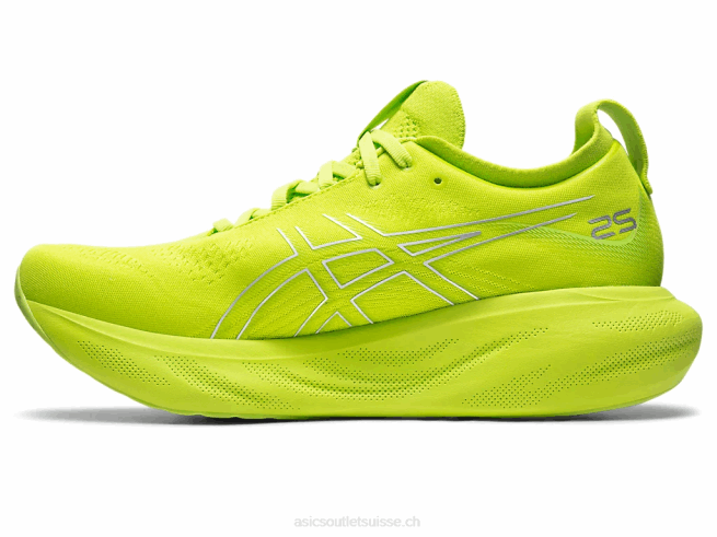 gel-nimbus 25 zeste de citron vert/blanc Asics L6N0K336