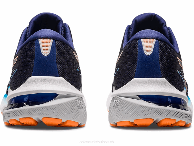 gel-poursuite 8 de large bleu indigo/pêche soleil Asics L6N0K386