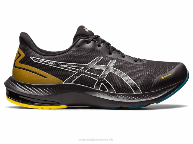 gel pulse 14 gtx noir/vert murmure Asics L6N0K518