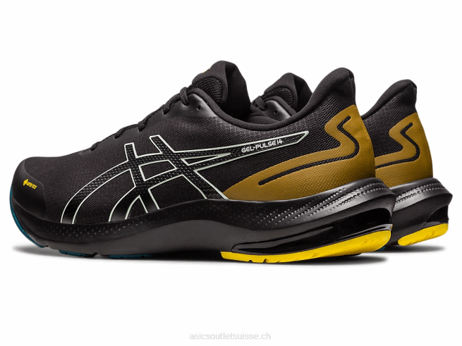 gel pulse 14 gtx noir/vert murmure Asics L6N0K518