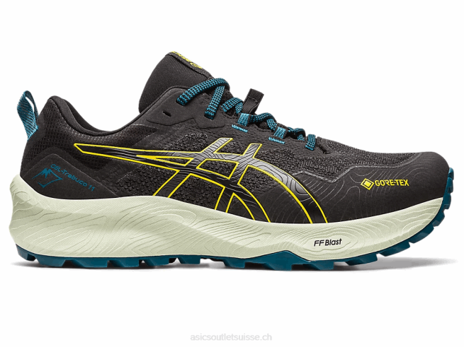 gel-trabuco 11 gtx noir/jaune doré Asics L6N0K53