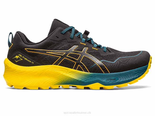 gel-trabuco 11 noir/tempête de sable Asics L6N0K236