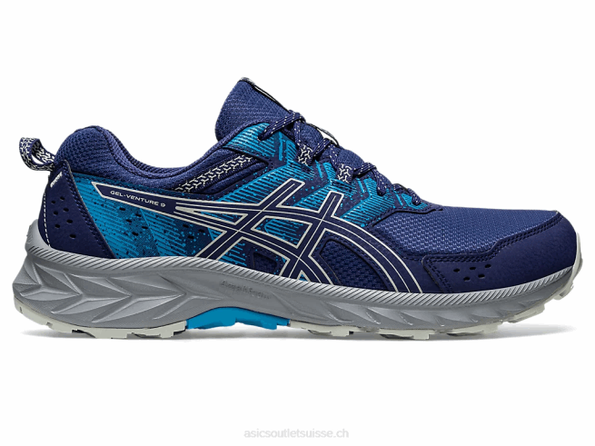 gel-venture 9 bleu indigo/sauge clair Asics L6N0K108