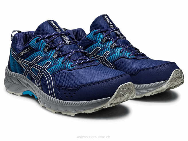 gel-venture 9 bleu indigo/sauge clair Asics L6N0K108