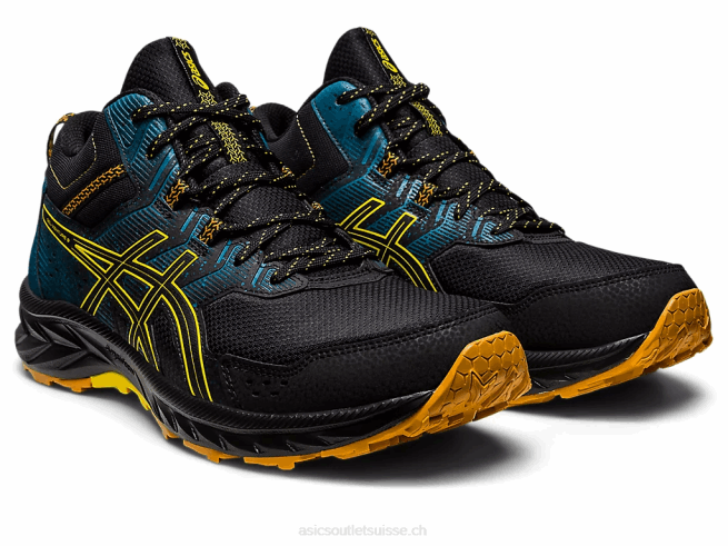 gel-venture 9 mt noir/jaune doré Asics L6N0K125